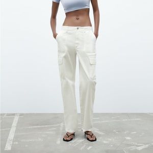 TRF HIGH RISE STRAIGHT CARGO PANTS